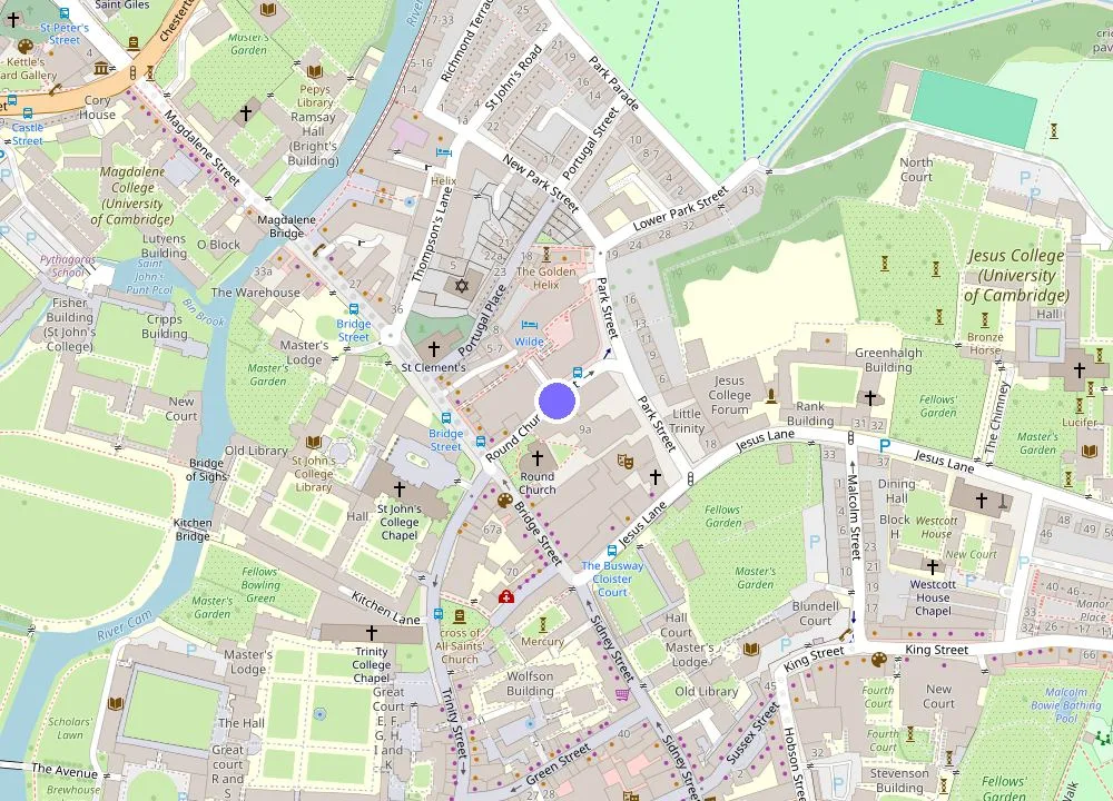 Map: Wilde Cambridge City Centre